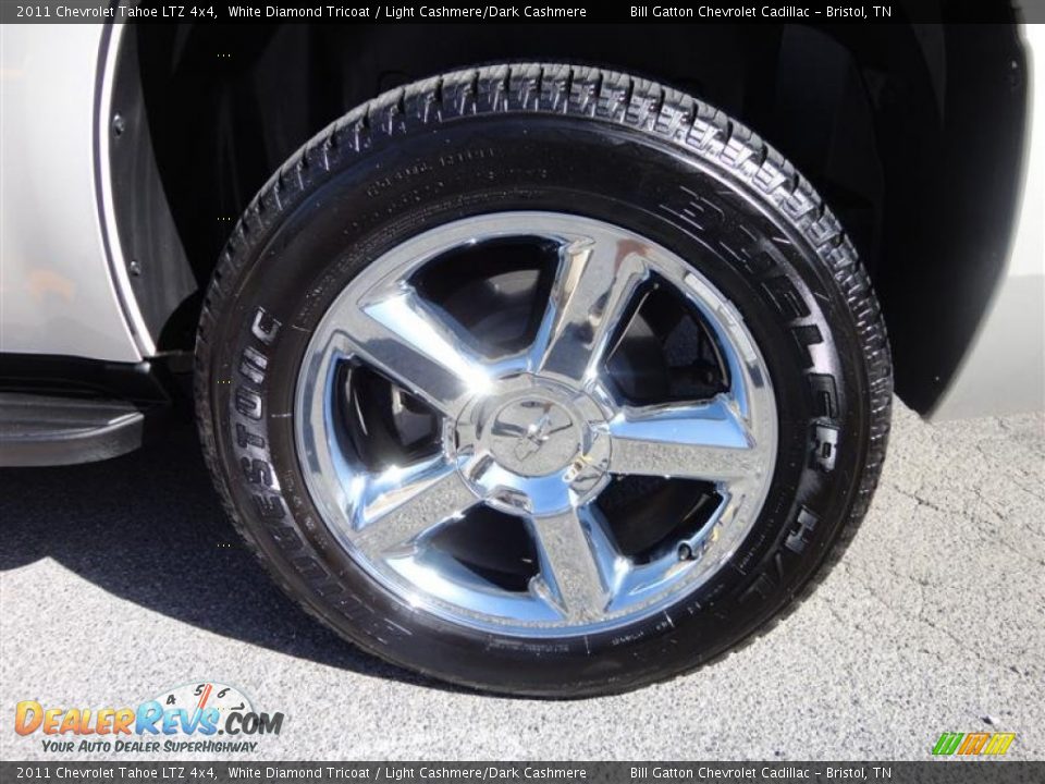 2011 Chevrolet Tahoe LTZ 4x4 White Diamond Tricoat / Light Cashmere/Dark Cashmere Photo #5
