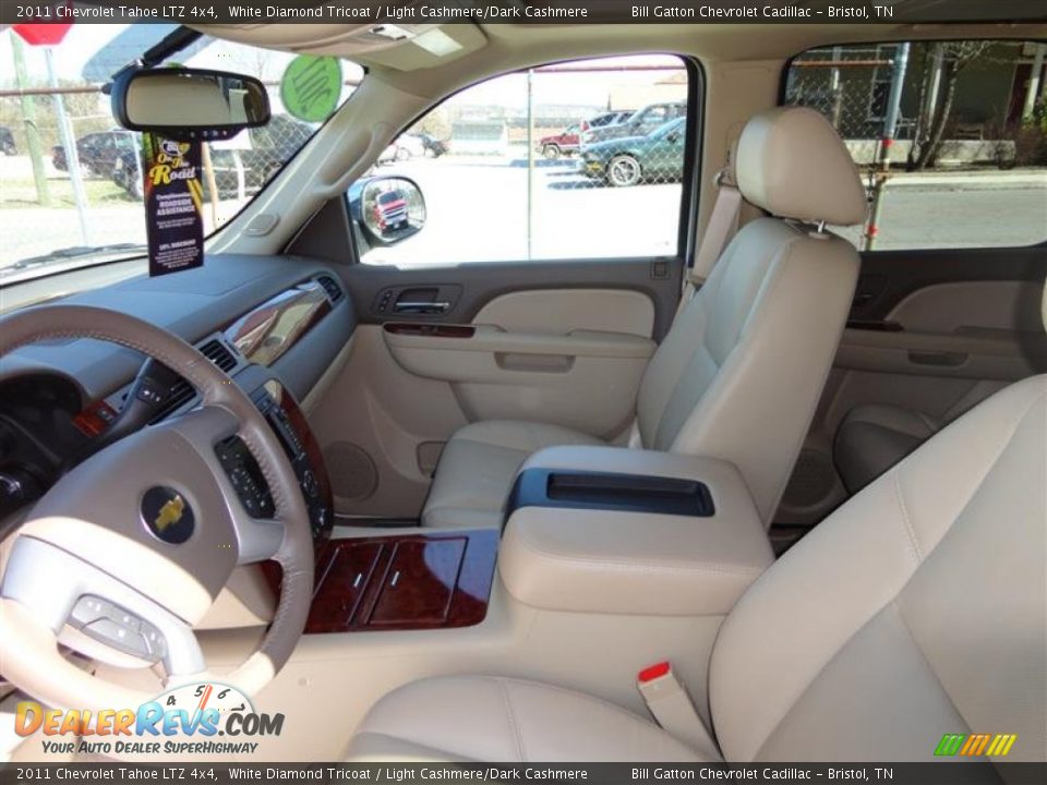 2011 Chevrolet Tahoe LTZ 4x4 White Diamond Tricoat / Light Cashmere/Dark Cashmere Photo #9