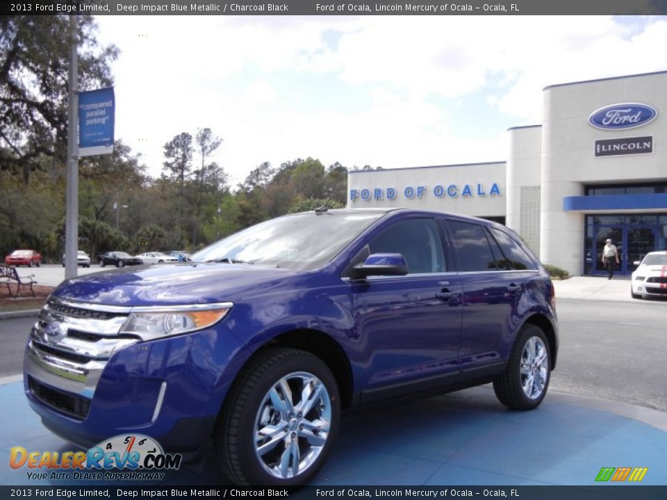 2013 Ford Edge Limited Deep Impact Blue Metallic / Charcoal Black Photo #1