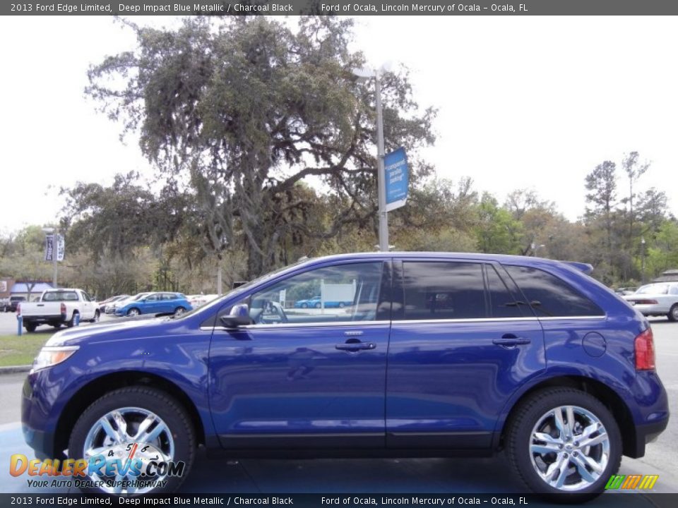 Deep Impact Blue Metallic 2013 Ford Edge Limited Photo #2