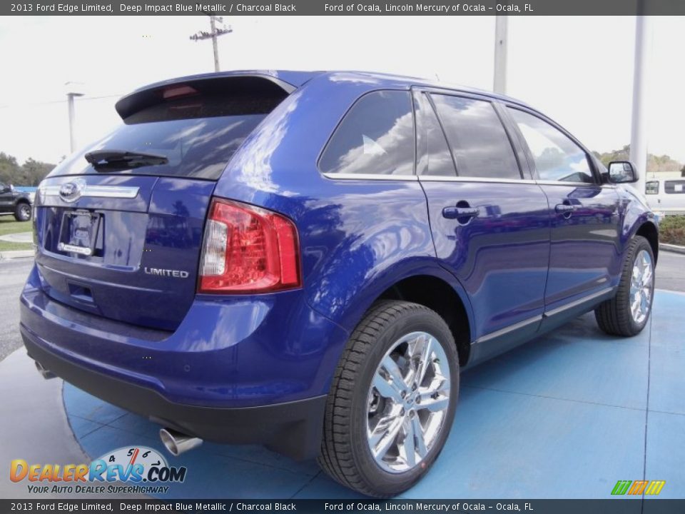 Deep Impact Blue Metallic 2013 Ford Edge Limited Photo #3