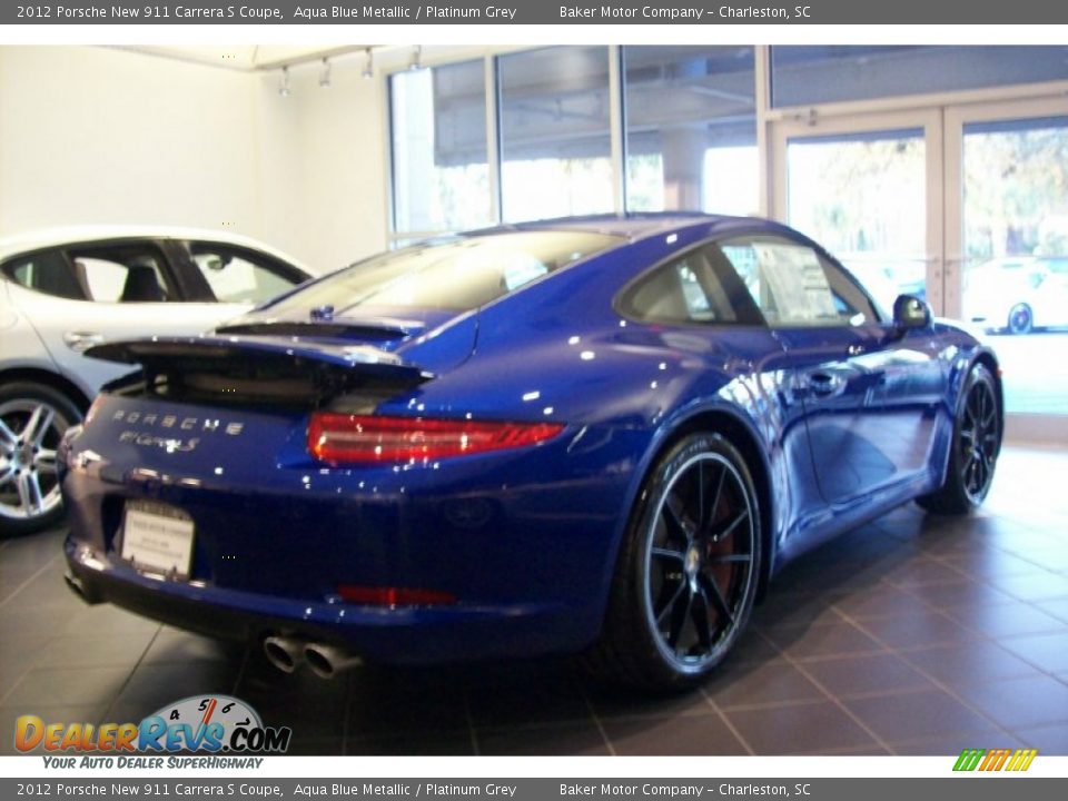 2012 Porsche New 911 Carrera S Coupe Aqua Blue Metallic / Platinum Grey Photo #15