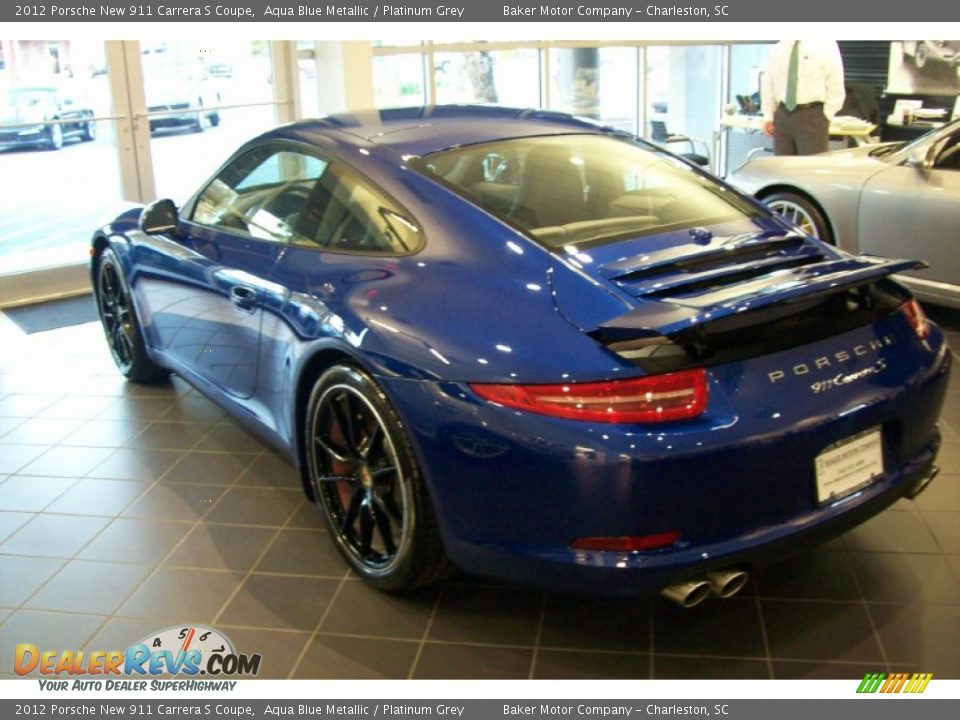 2012 Porsche New 911 Carrera S Coupe Aqua Blue Metallic / Platinum Grey Photo #16