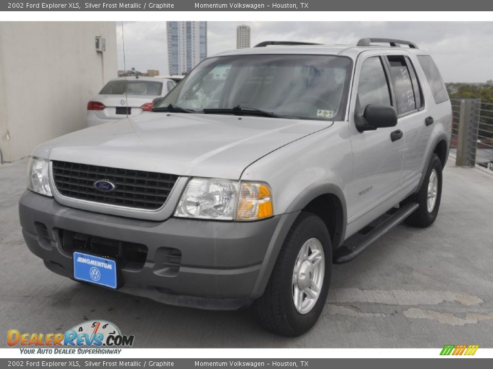 2002 Ford Explorer XLS Silver Frost Metallic / Graphite Photo #3