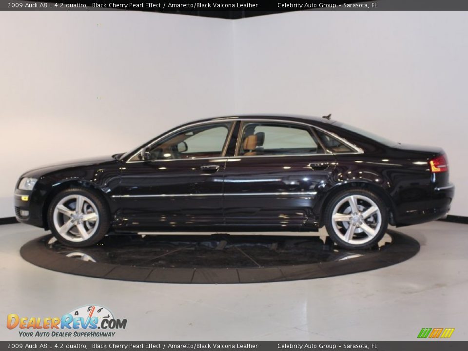 Black Cherry Pearl Effect 2009 Audi A8 L 4.2 quattro Photo #4