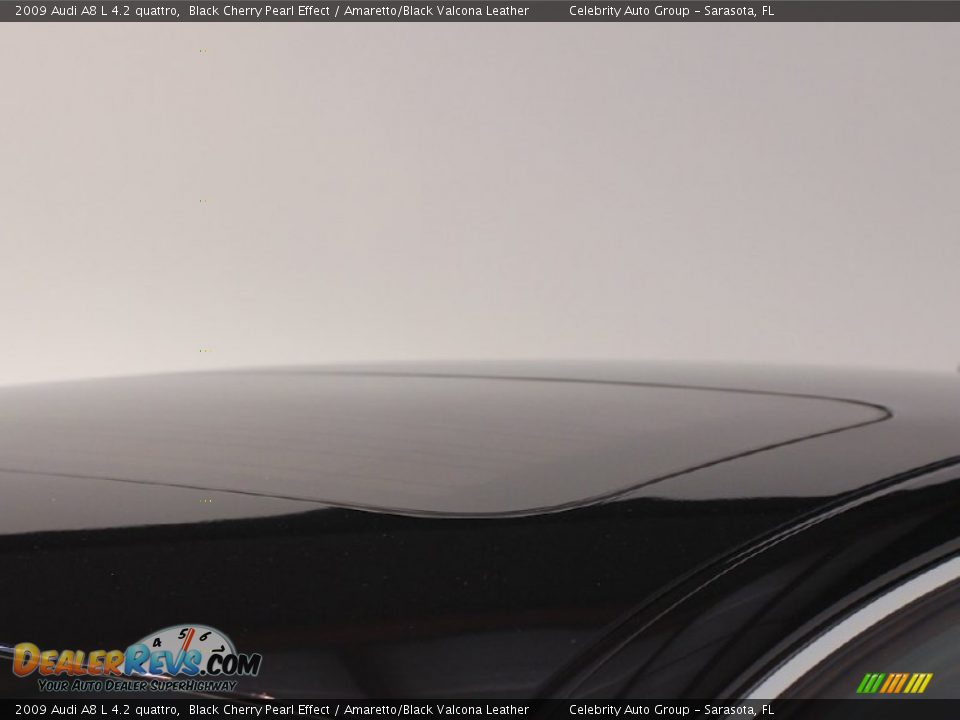 2009 Audi A8 L 4.2 quattro Black Cherry Pearl Effect / Amaretto/Black Valcona Leather Photo #20