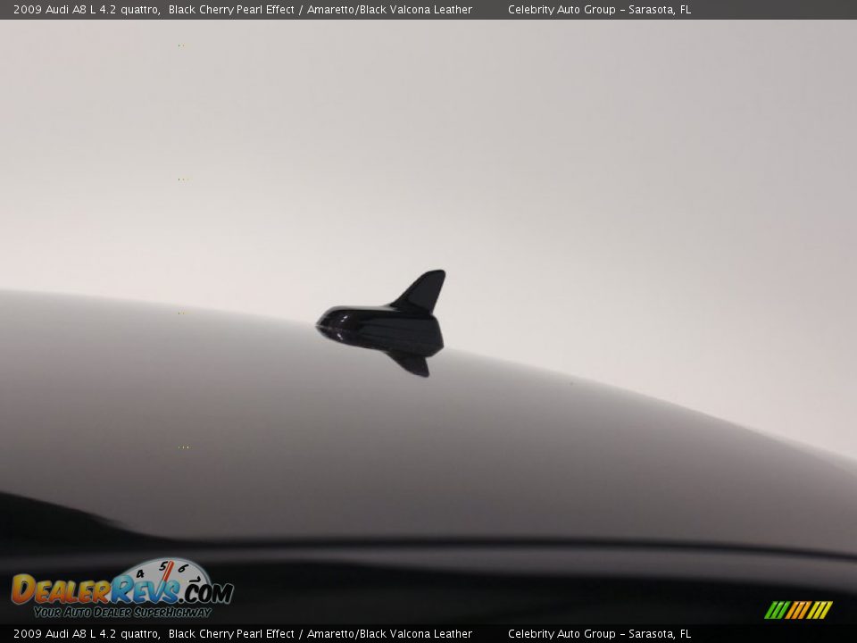 2009 Audi A8 L 4.2 quattro Black Cherry Pearl Effect / Amaretto/Black Valcona Leather Photo #23