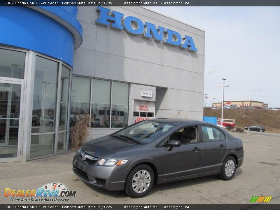 2009 Honda Civic DX-VP Sedan Polished Metal Metallic / Gray Photo #1