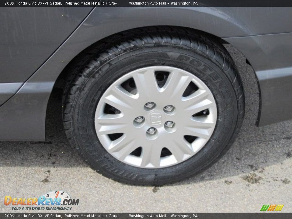 2009 Honda Civic DX-VP Sedan Polished Metal Metallic / Gray Photo #4