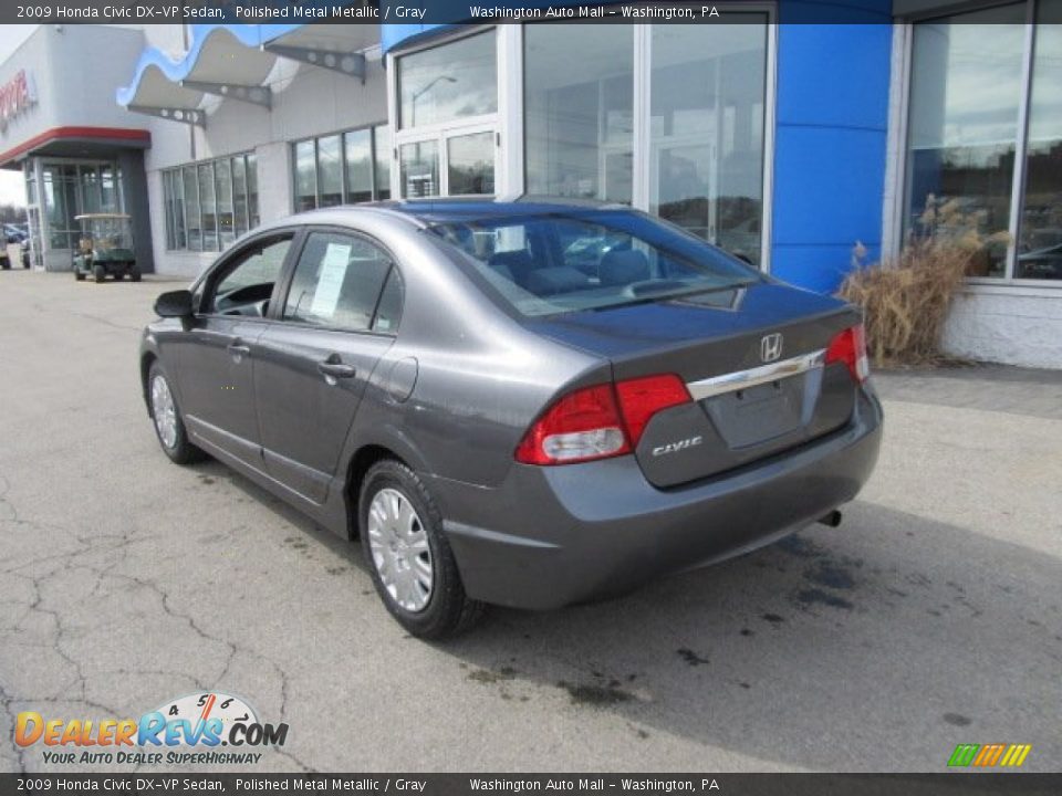 2009 Honda Civic DX-VP Sedan Polished Metal Metallic / Gray Photo #5
