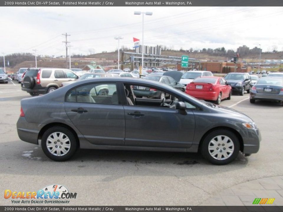 2009 Honda Civic DX-VP Sedan Polished Metal Metallic / Gray Photo #8