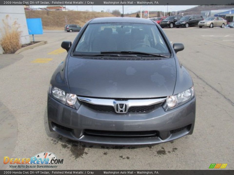 2009 Honda Civic DX-VP Sedan Polished Metal Metallic / Gray Photo #10