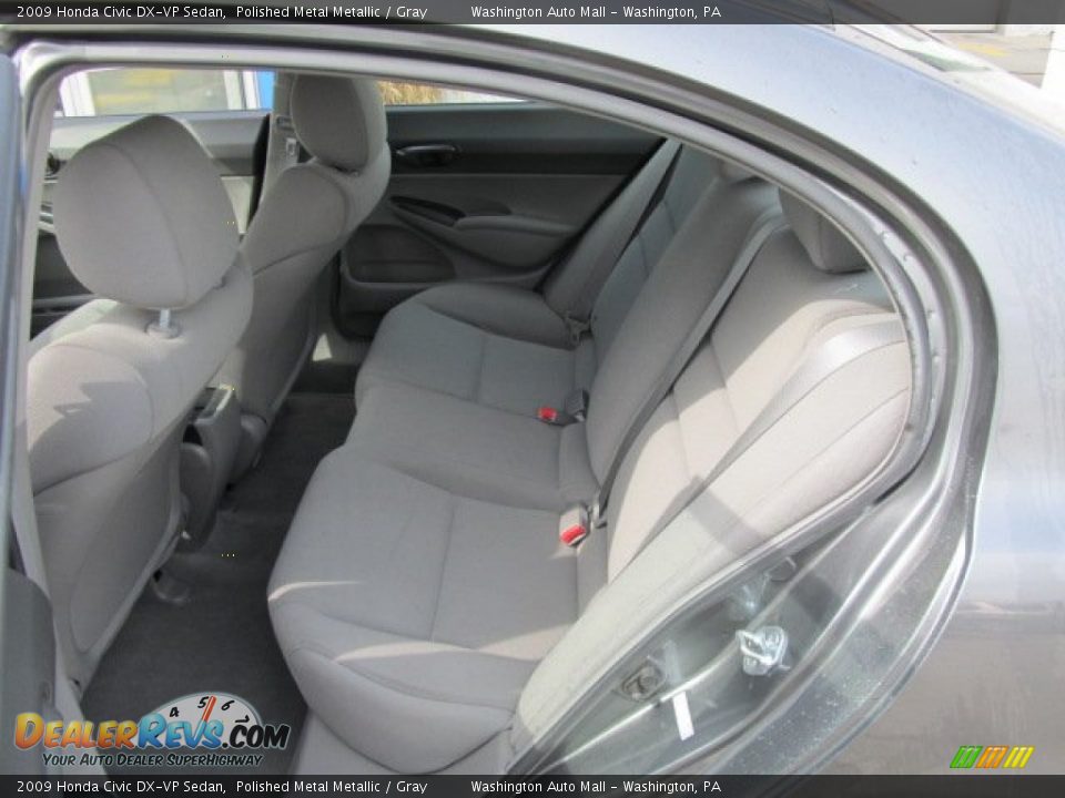 2009 Honda Civic DX-VP Sedan Polished Metal Metallic / Gray Photo #11