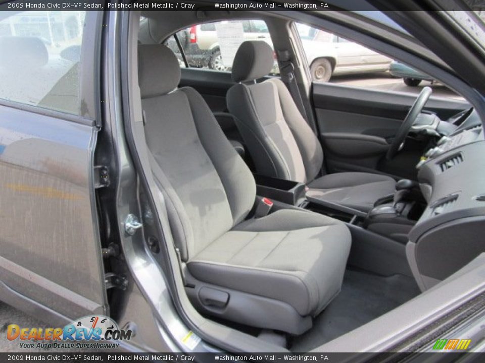 2009 Honda Civic DX-VP Sedan Polished Metal Metallic / Gray Photo #12