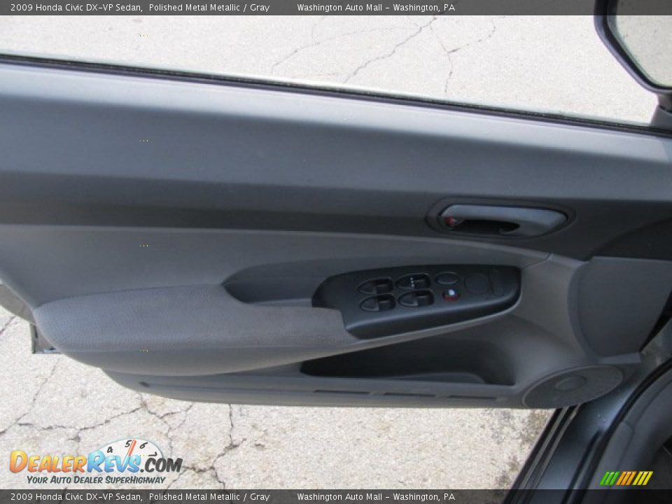 2009 Honda Civic DX-VP Sedan Polished Metal Metallic / Gray Photo #13