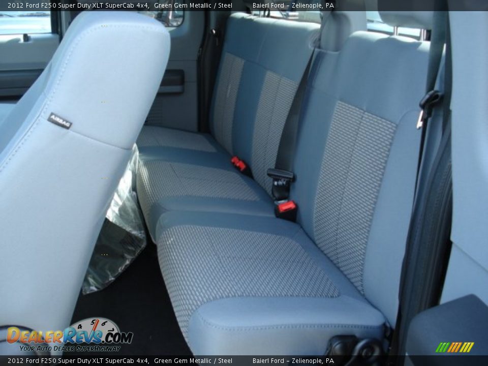 2012 Ford F250 Super Duty XLT SuperCab 4x4 Green Gem Metallic / Steel Photo #13