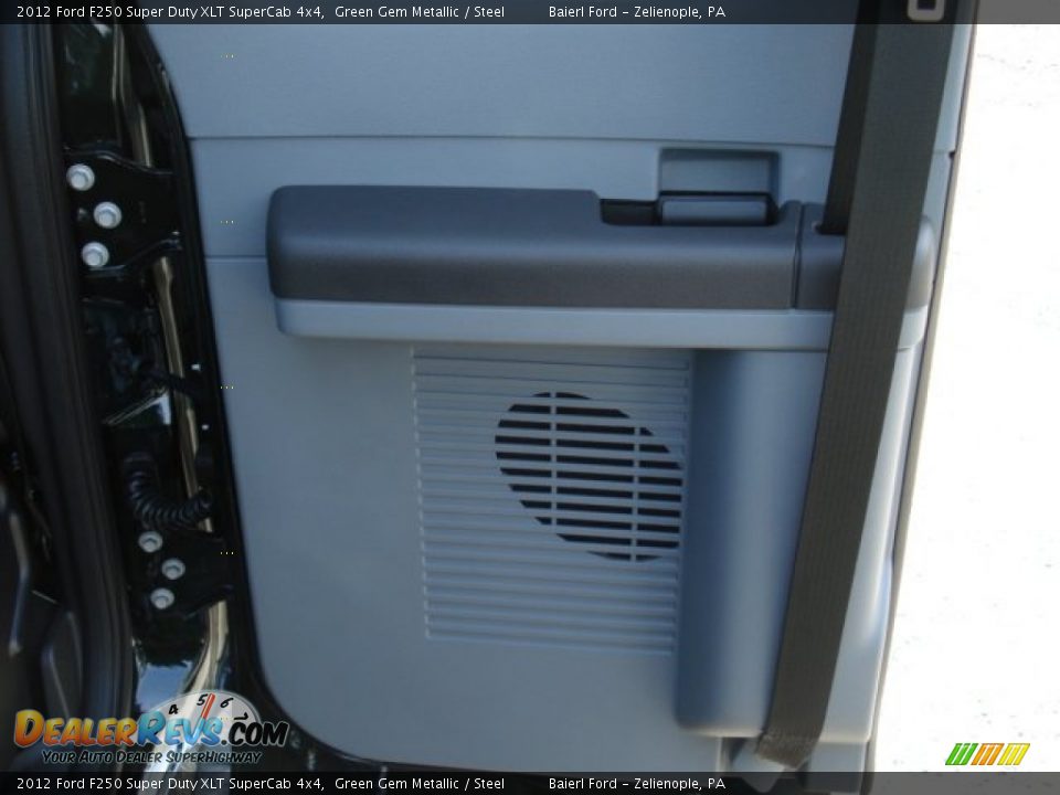 2012 Ford F250 Super Duty XLT SuperCab 4x4 Green Gem Metallic / Steel Photo #14