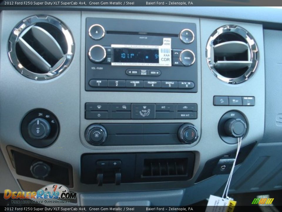 2012 Ford F250 Super Duty XLT SuperCab 4x4 Green Gem Metallic / Steel Photo #17