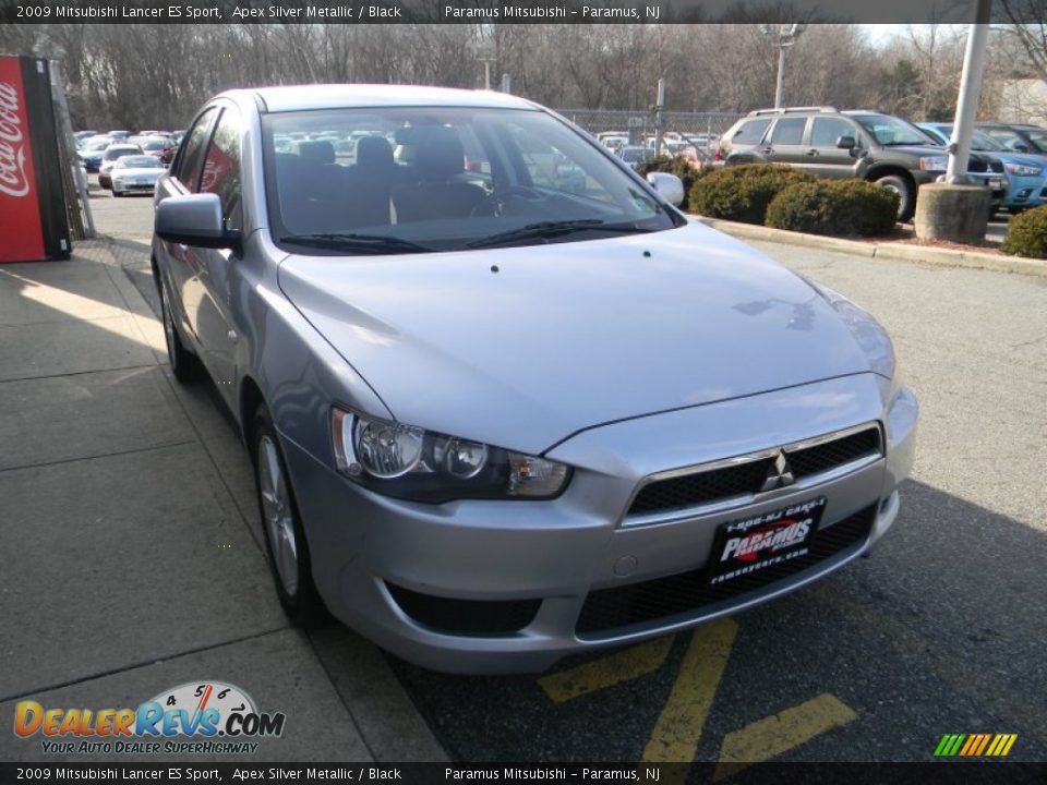 2009 Mitsubishi Lancer ES Sport Apex Silver Metallic / Black Photo #3