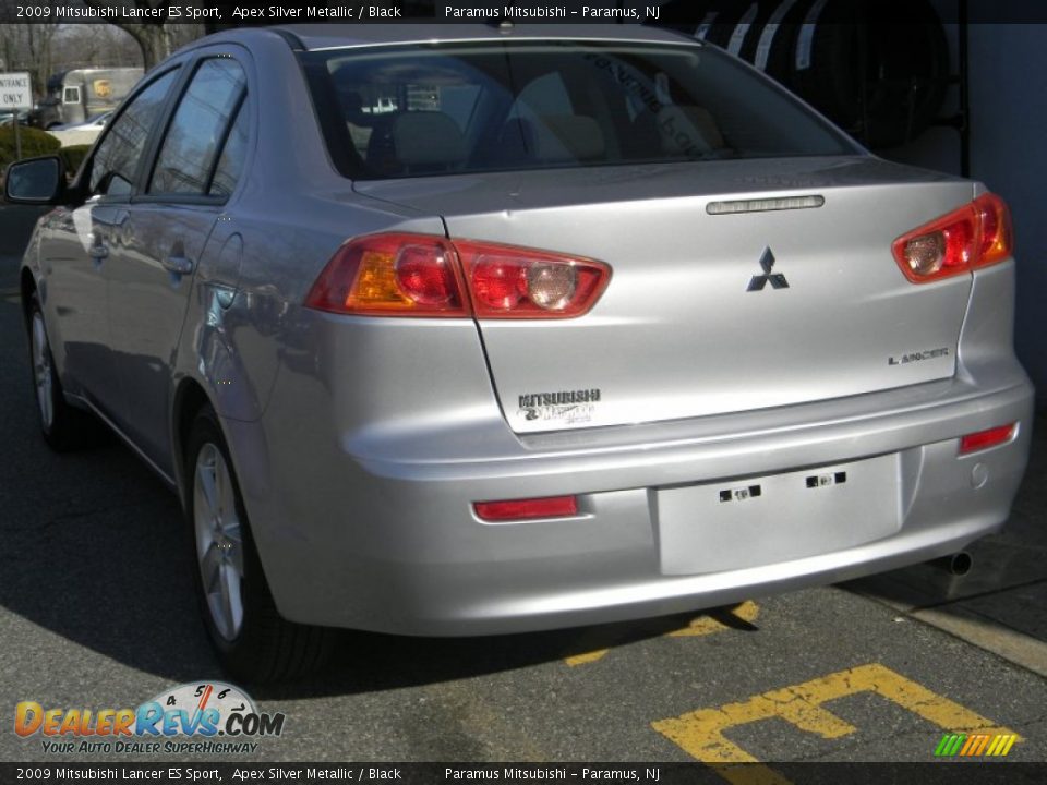 2009 Mitsubishi Lancer ES Sport Apex Silver Metallic / Black Photo #4