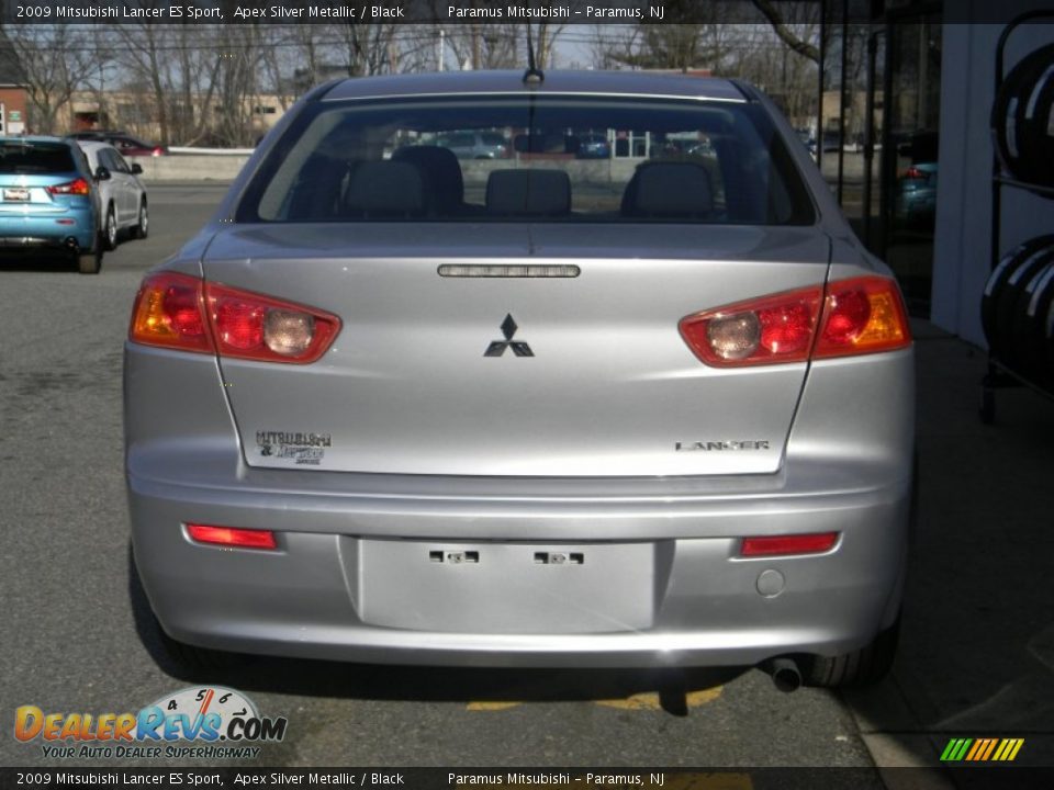 2009 Mitsubishi Lancer ES Sport Apex Silver Metallic / Black Photo #5
