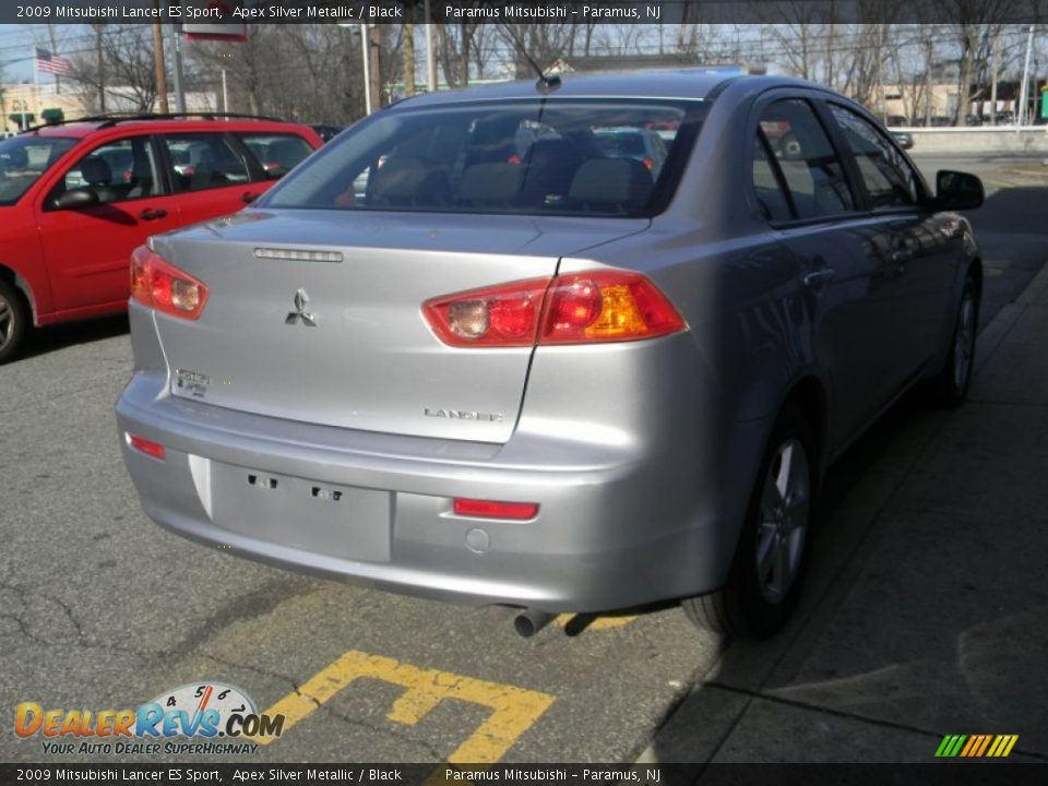 2009 Mitsubishi Lancer ES Sport Apex Silver Metallic / Black Photo #6