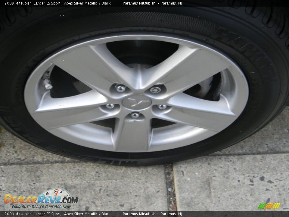 2009 Mitsubishi Lancer ES Sport Apex Silver Metallic / Black Photo #9