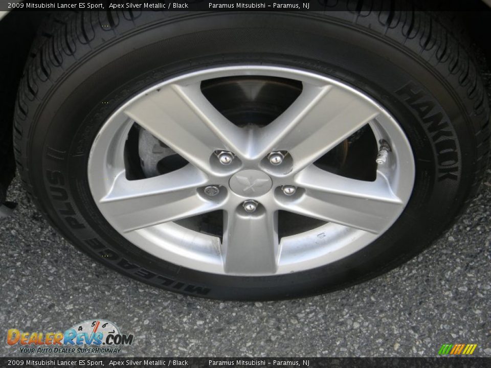 2009 Mitsubishi Lancer ES Sport Apex Silver Metallic / Black Photo #10