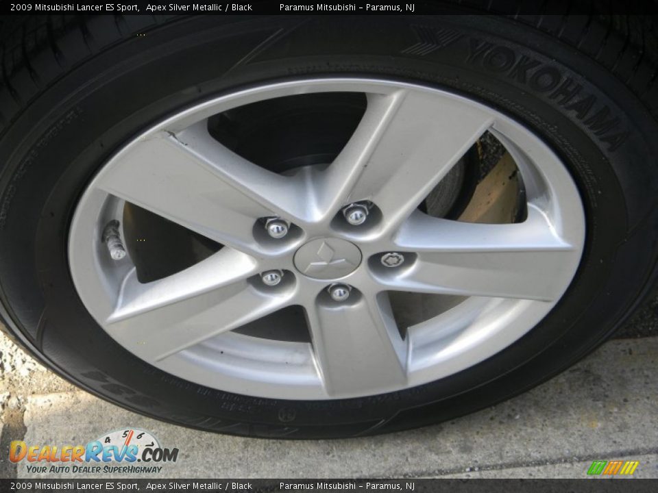 2009 Mitsubishi Lancer ES Sport Apex Silver Metallic / Black Photo #11
