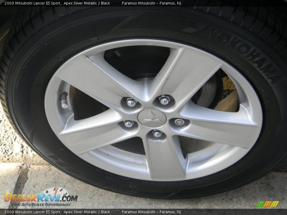 2009 Mitsubishi Lancer ES Sport Apex Silver Metallic / Black Photo #12