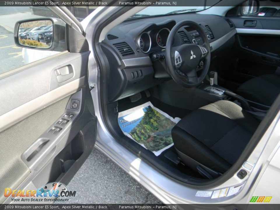 2009 Mitsubishi Lancer ES Sport Apex Silver Metallic / Black Photo #13