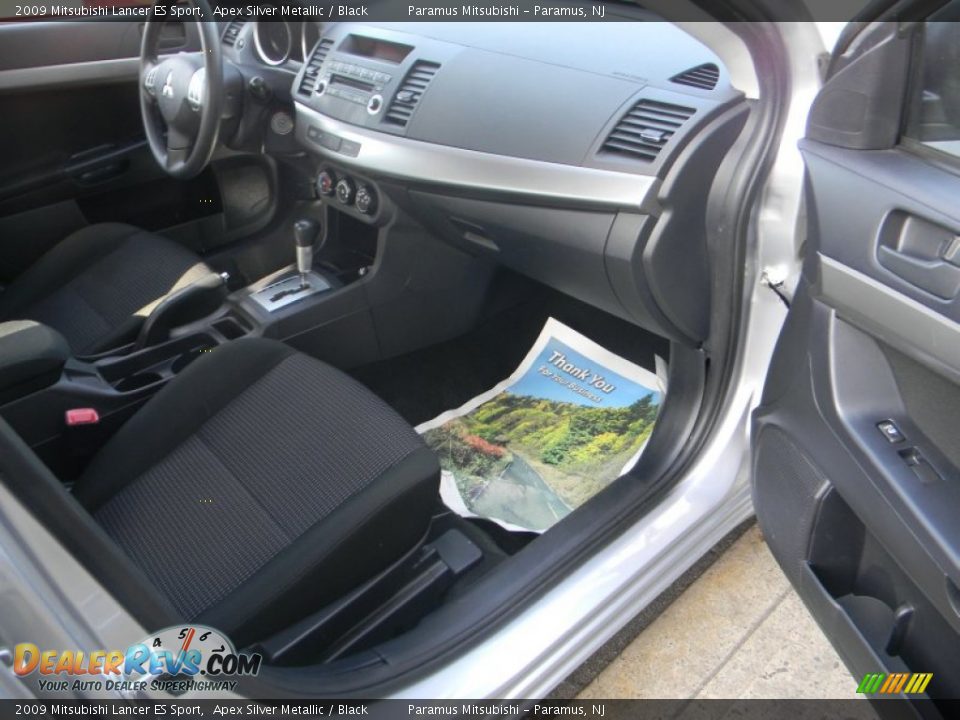 2009 Mitsubishi Lancer ES Sport Apex Silver Metallic / Black Photo #14