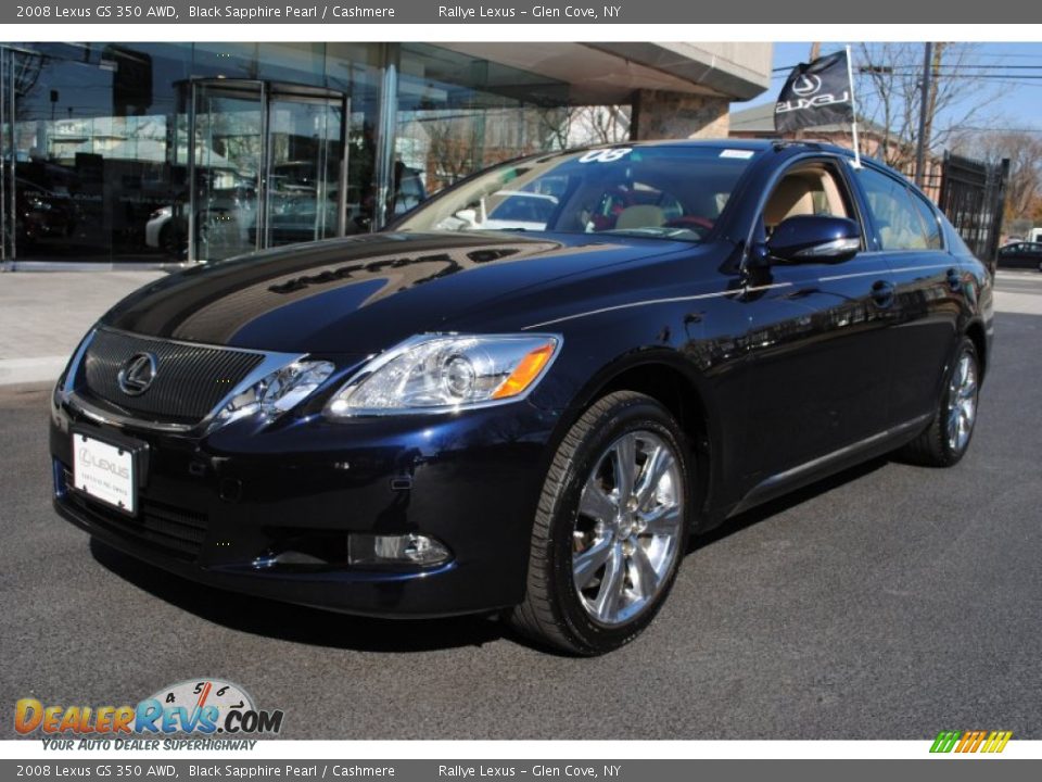 2008 Lexus GS 350 AWD Black Sapphire Pearl / Cashmere Photo #1