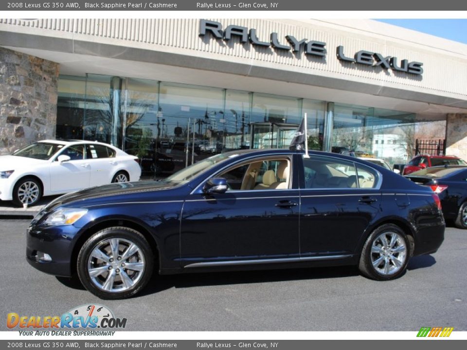 2008 Lexus GS 350 AWD Black Sapphire Pearl / Cashmere Photo #3