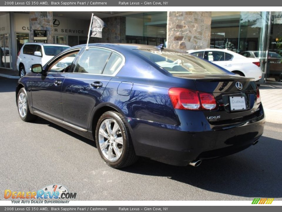 2008 Lexus GS 350 AWD Black Sapphire Pearl / Cashmere Photo #4