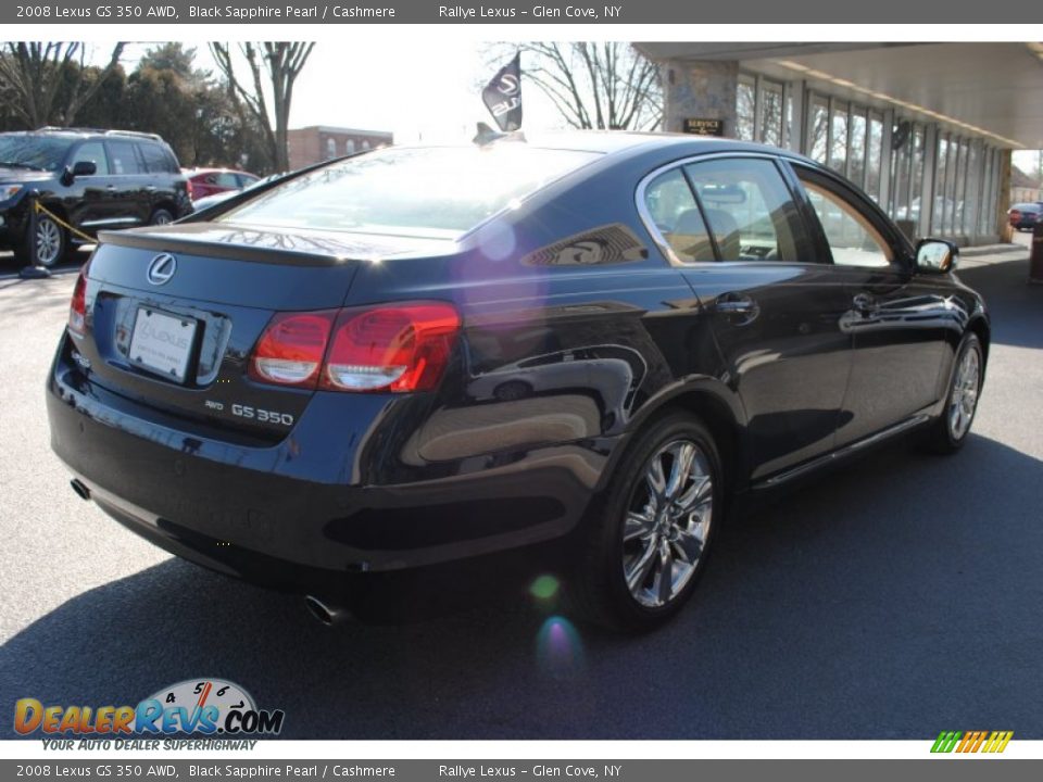 2008 Lexus GS 350 AWD Black Sapphire Pearl / Cashmere Photo #6
