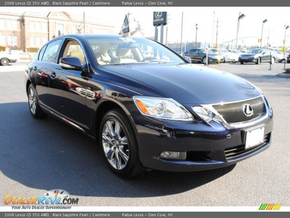2008 Lexus GS 350 AWD Black Sapphire Pearl / Cashmere Photo #7