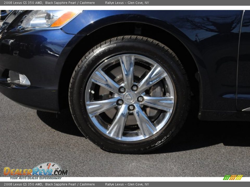 2008 Lexus GS 350 AWD Black Sapphire Pearl / Cashmere Photo #8