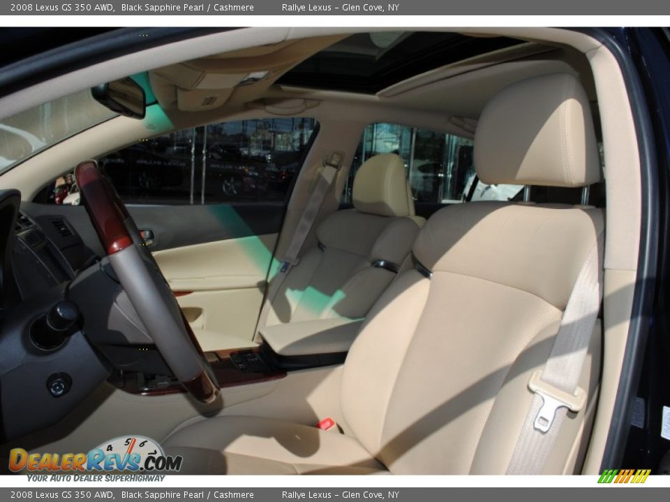 2008 Lexus GS 350 AWD Black Sapphire Pearl / Cashmere Photo #12