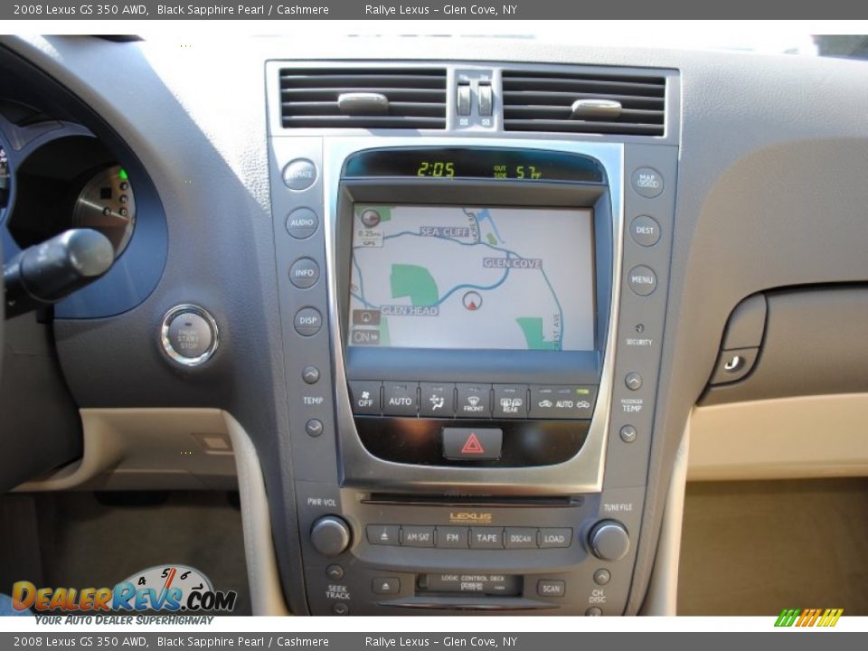 2008 Lexus GS 350 AWD Black Sapphire Pearl / Cashmere Photo #13