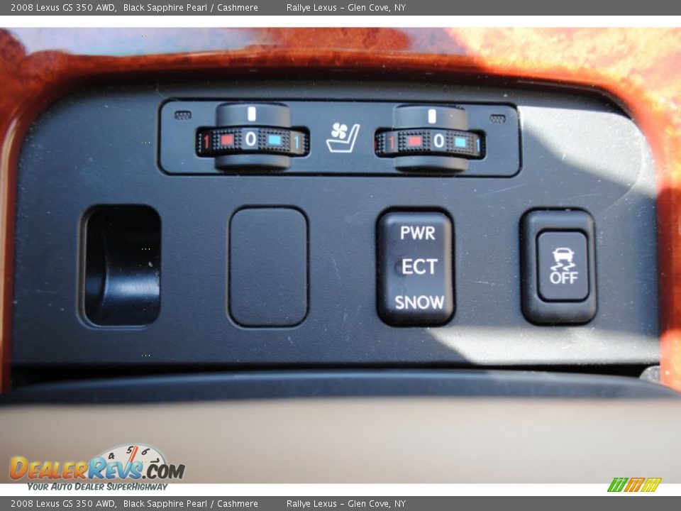 2008 Lexus GS 350 AWD Black Sapphire Pearl / Cashmere Photo #14