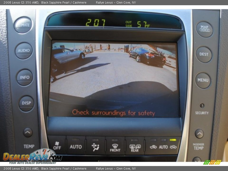 2008 Lexus GS 350 AWD Black Sapphire Pearl / Cashmere Photo #17