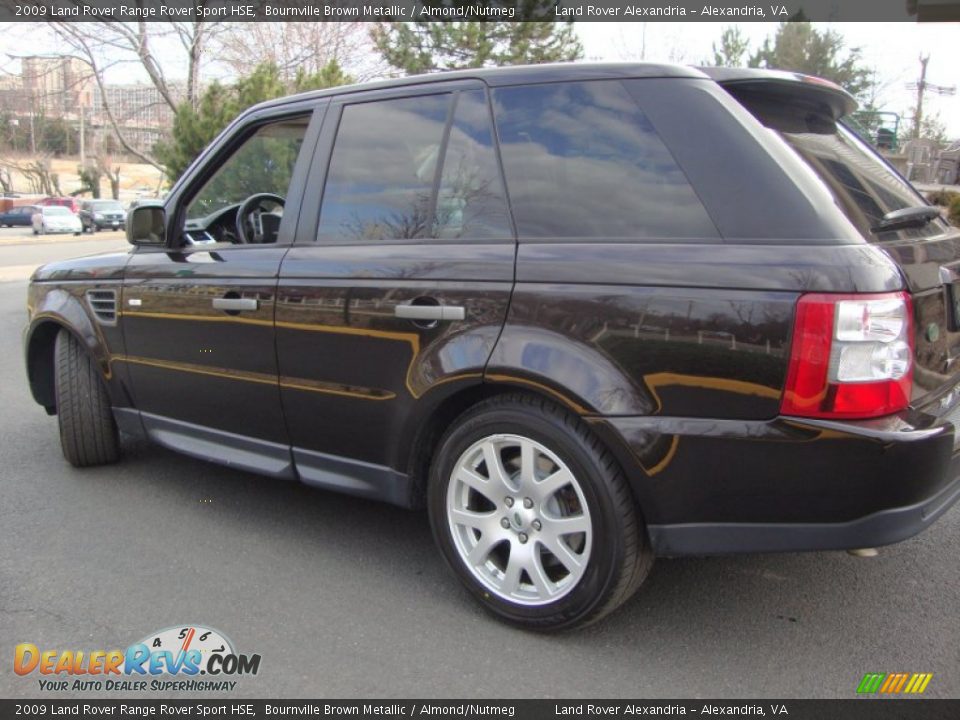 2009 Land Rover Range Rover Sport HSE Bournville Brown Metallic / Almond/Nutmeg Photo #3