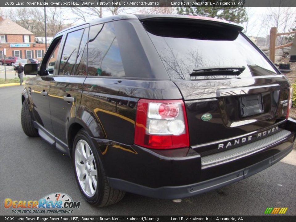 2009 Land Rover Range Rover Sport HSE Bournville Brown Metallic / Almond/Nutmeg Photo #4