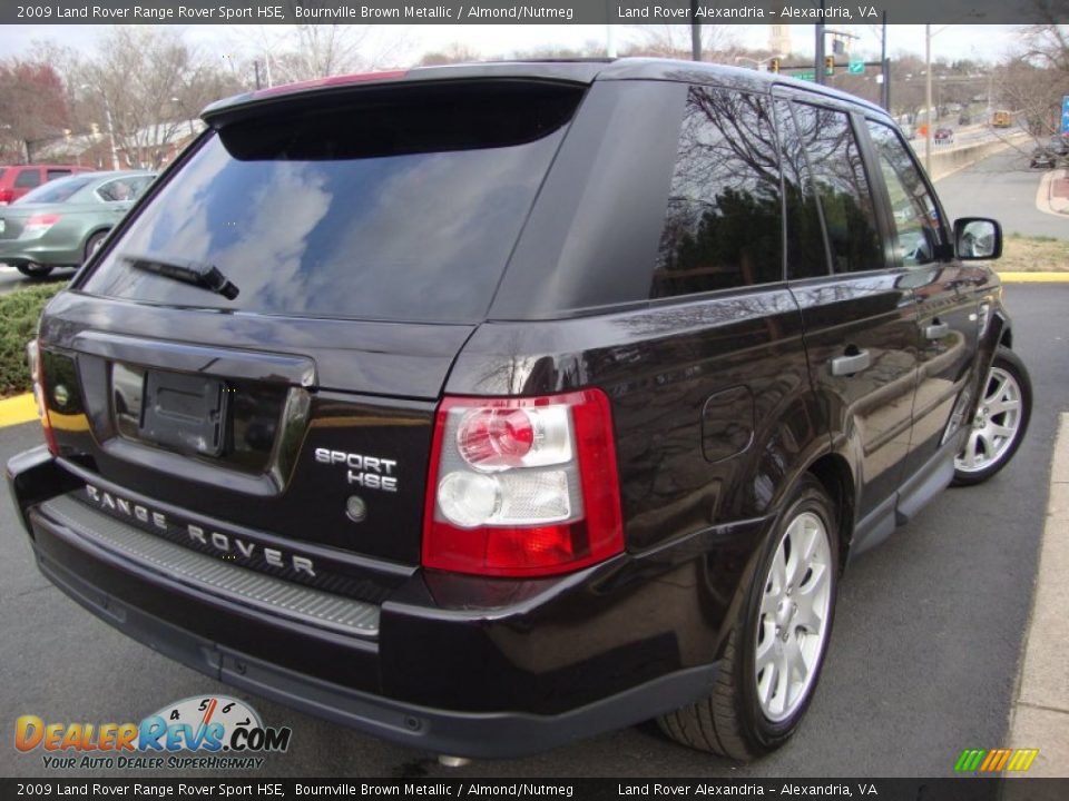 2009 Land Rover Range Rover Sport HSE Bournville Brown Metallic / Almond/Nutmeg Photo #7