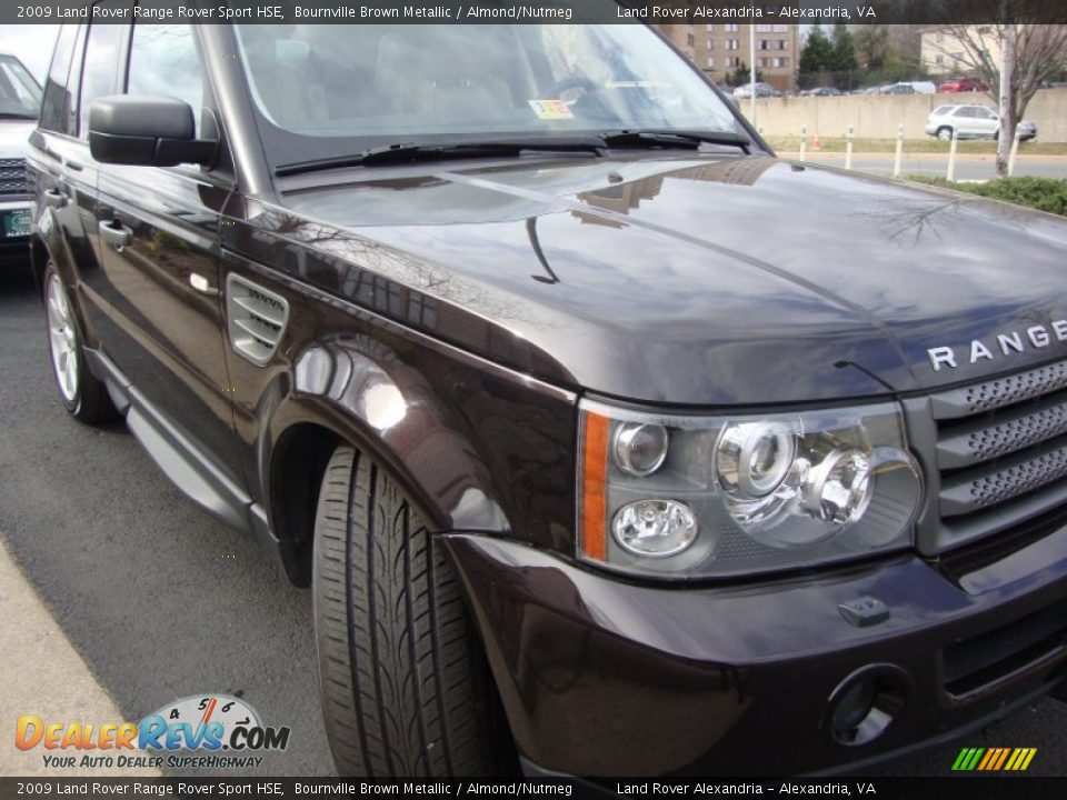 2009 Land Rover Range Rover Sport HSE Bournville Brown Metallic / Almond/Nutmeg Photo #9