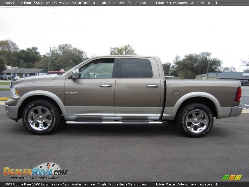 Austin Tan Pearl 2009 Dodge Ram 1500 Laramie Crew Cab Photo #4