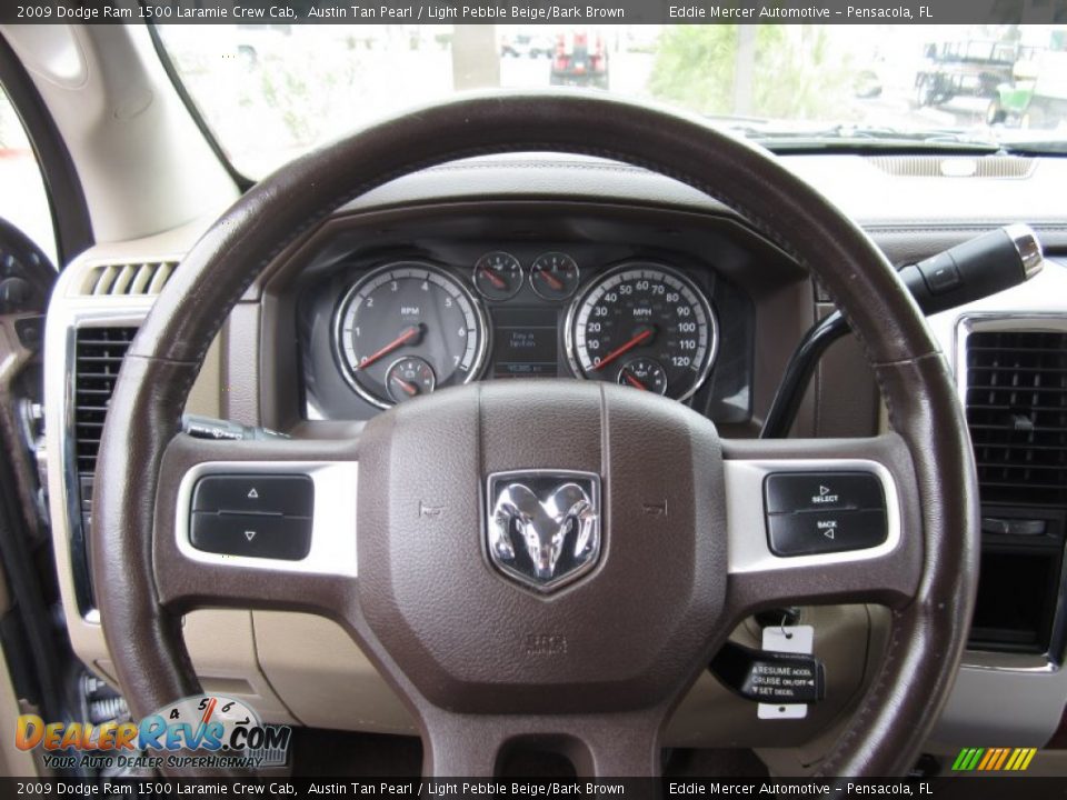 2009 Dodge Ram 1500 Laramie Crew Cab Steering Wheel Photo #32