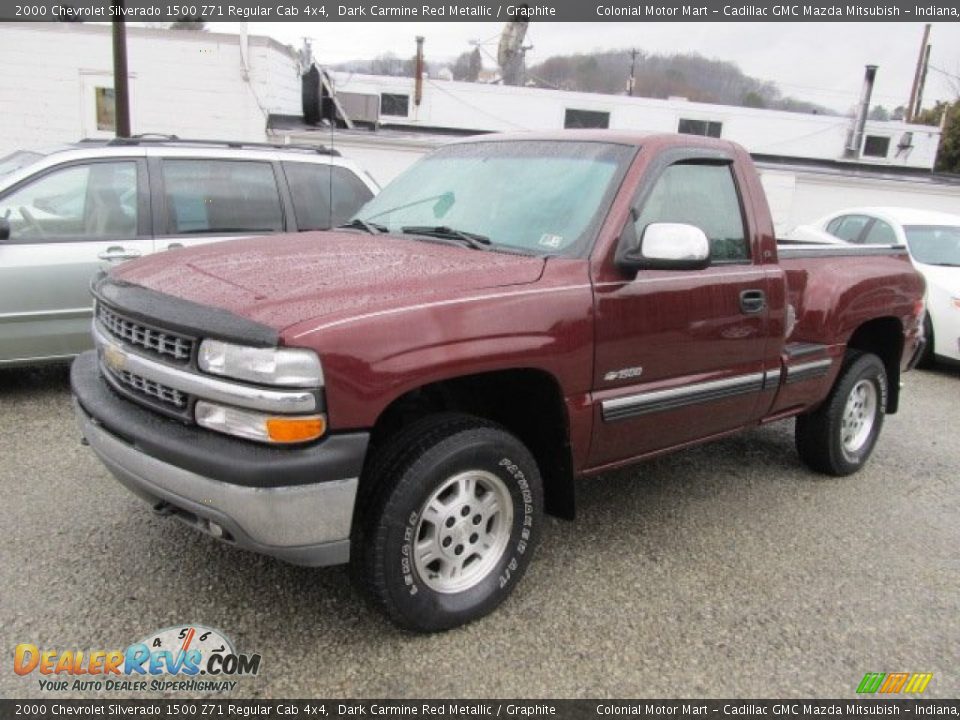 2000 Chevrolet Silverado 1500 Z71 Regular Cab 4x4 Dark Carmine Red Metallic / Graphite Photo #1