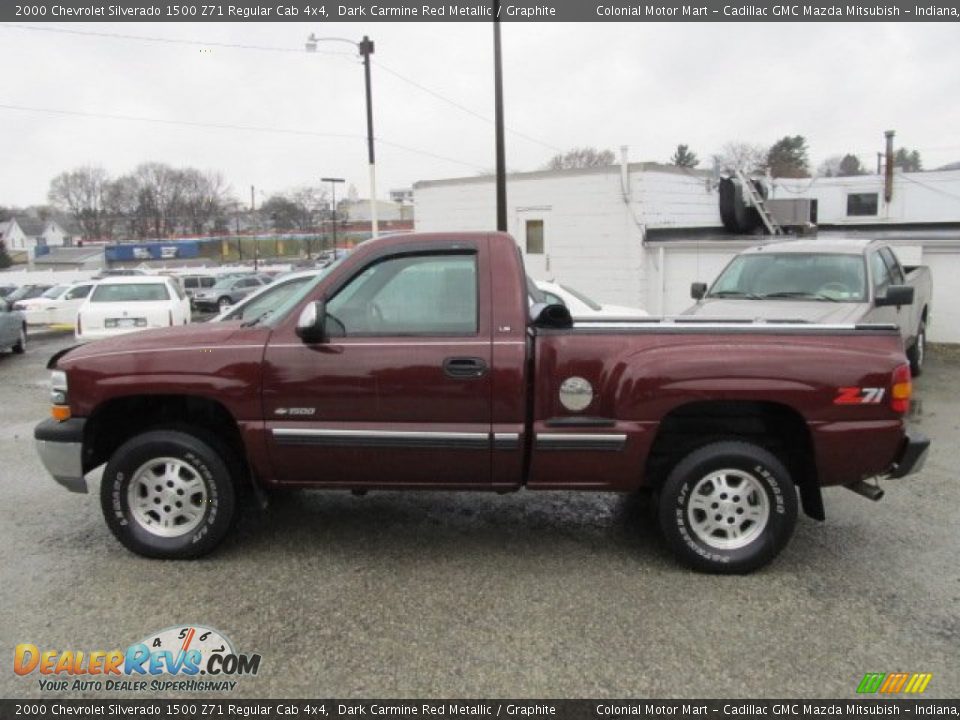 Dark Carmine Red Metallic 2000 Chevrolet Silverado 1500 Z71 Regular Cab 4x4 Photo #2